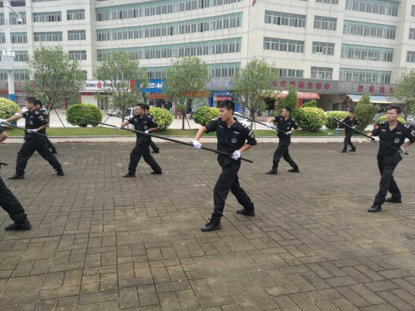 長棍術練習